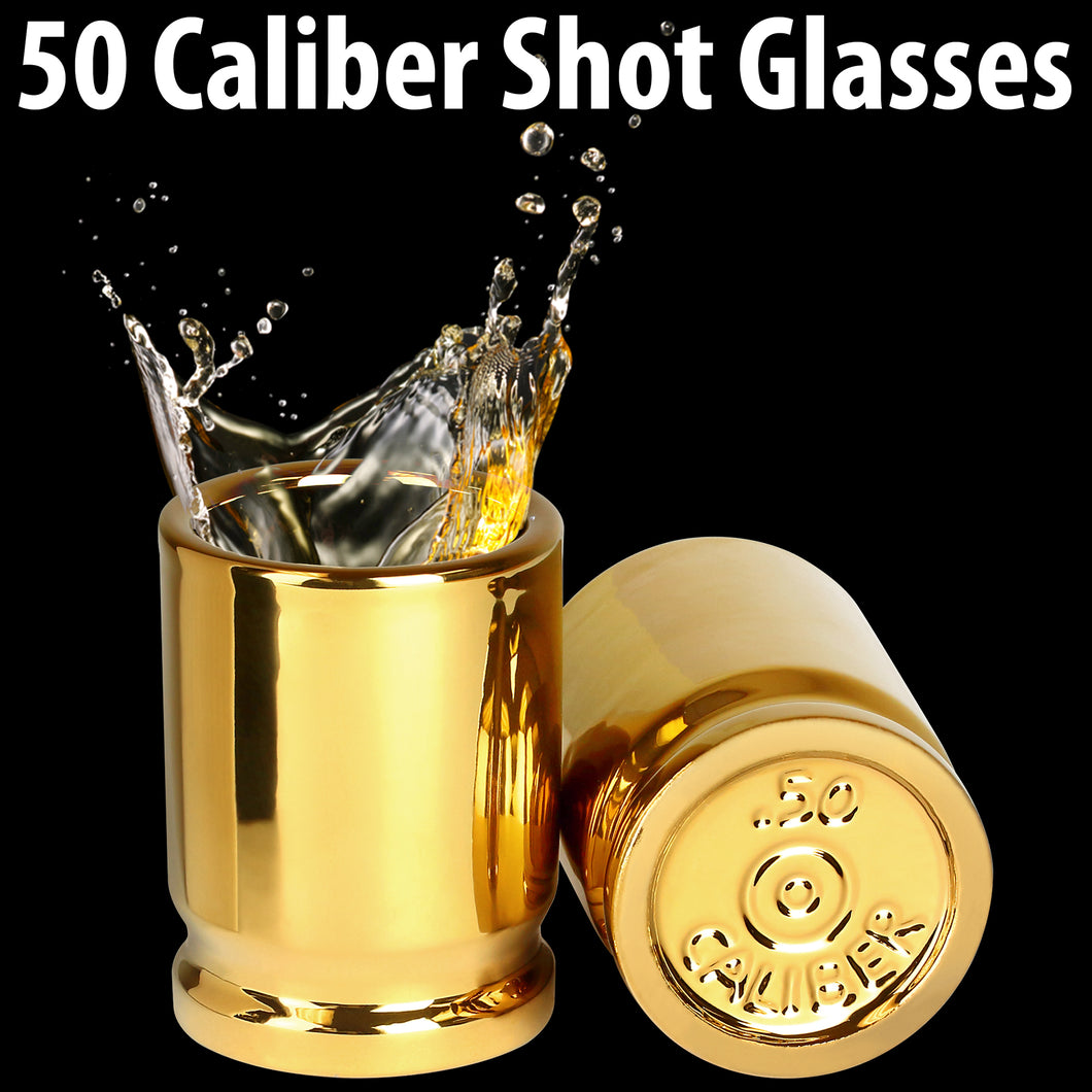 50 Caliber Shot Glasses