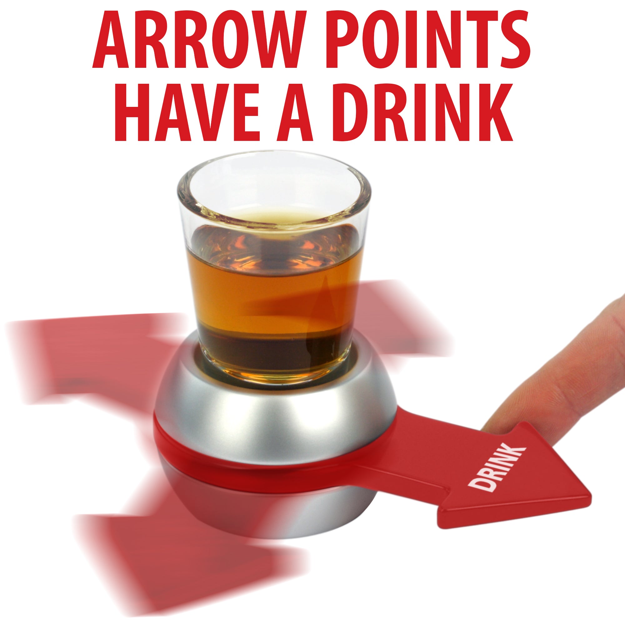 SPIN THE ARROW WHEEL Drinking Game 10 Pcs Adult Party Shot Reusable Glasses  Gift