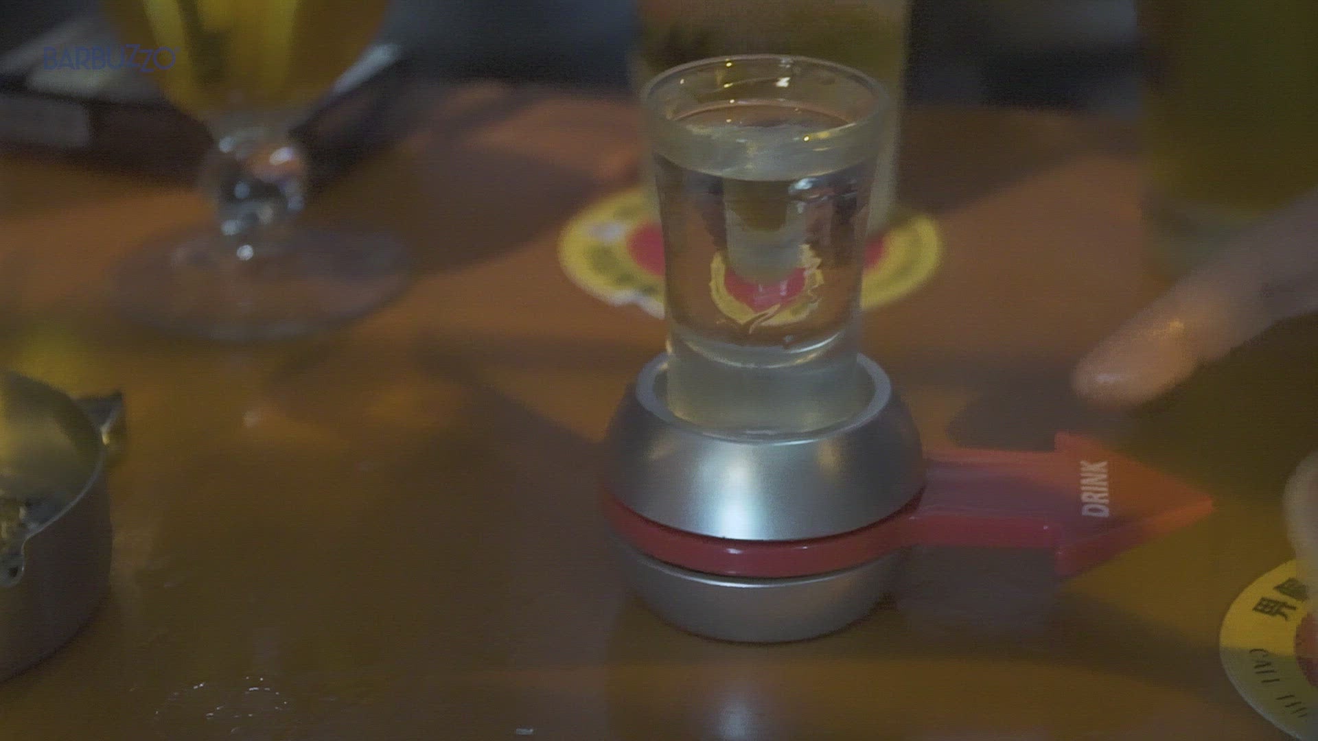 Fairly Odd Novelties Spin The Bottle Shot Spinning Shot Glass Drinking  Novelty Game